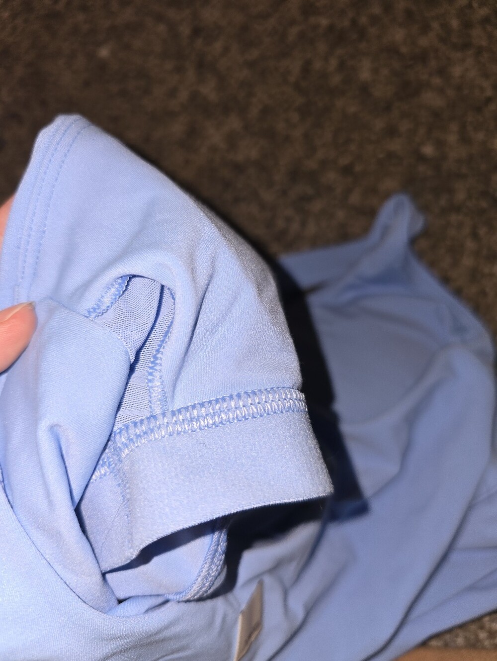 NWOT Vuori Alltheform Light Blue Square Neck Athletic Tank Top Medium Athleisure - Picture 10 of 10